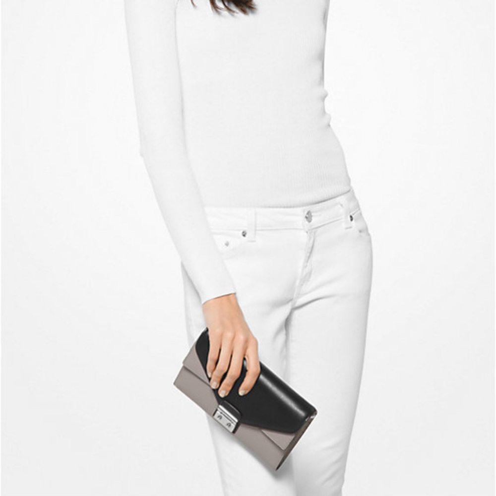 Michael Kors Sloan colorblock chain wallet
